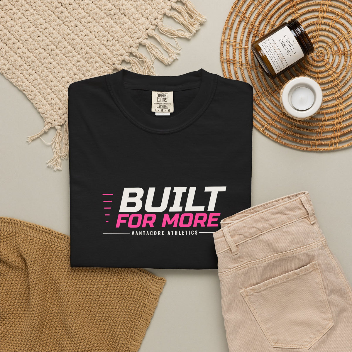 Built For More | Women's Garment-Dyed Graphic Tee