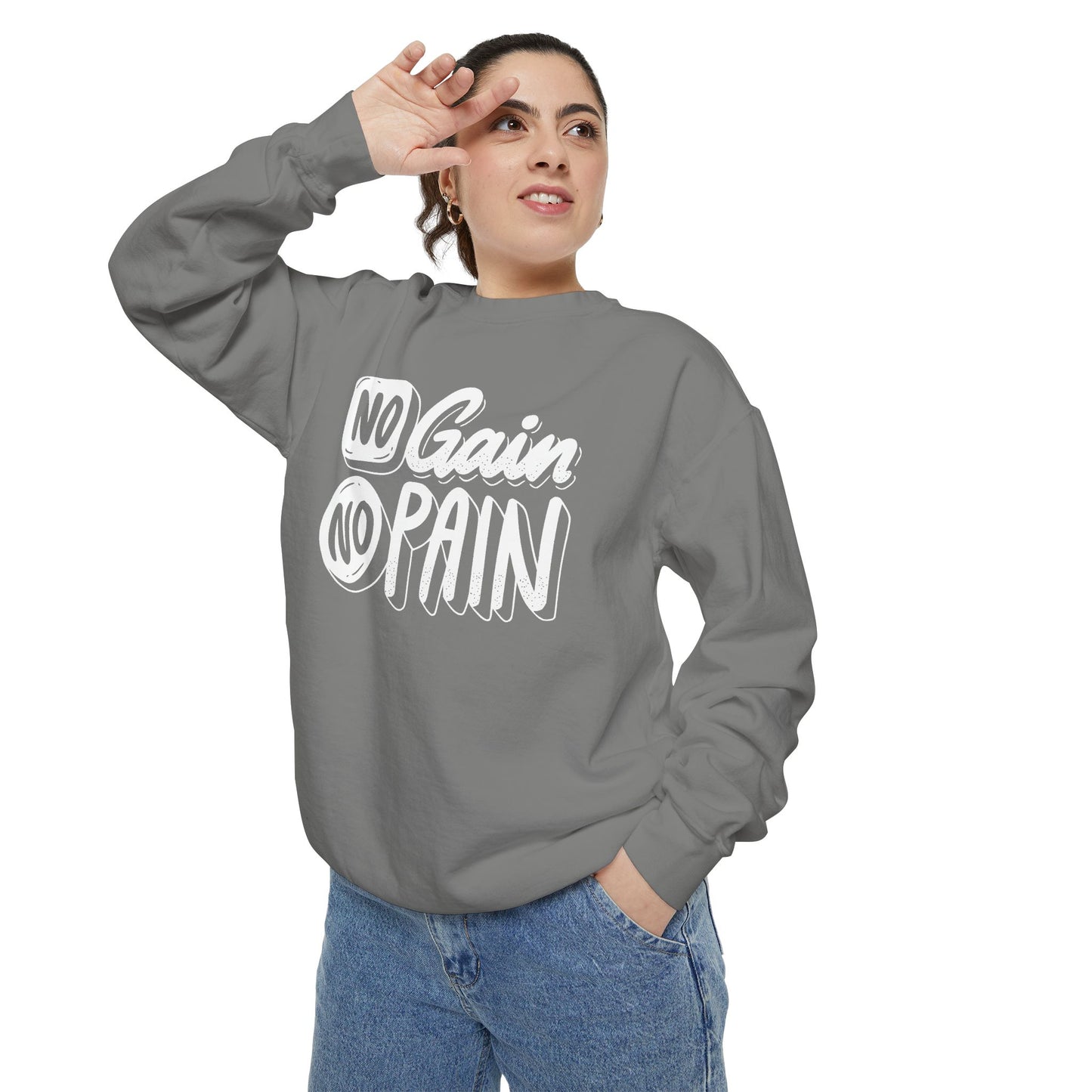 No Gain No Pain Sweatshirt | Motivational Fitness Crewneck