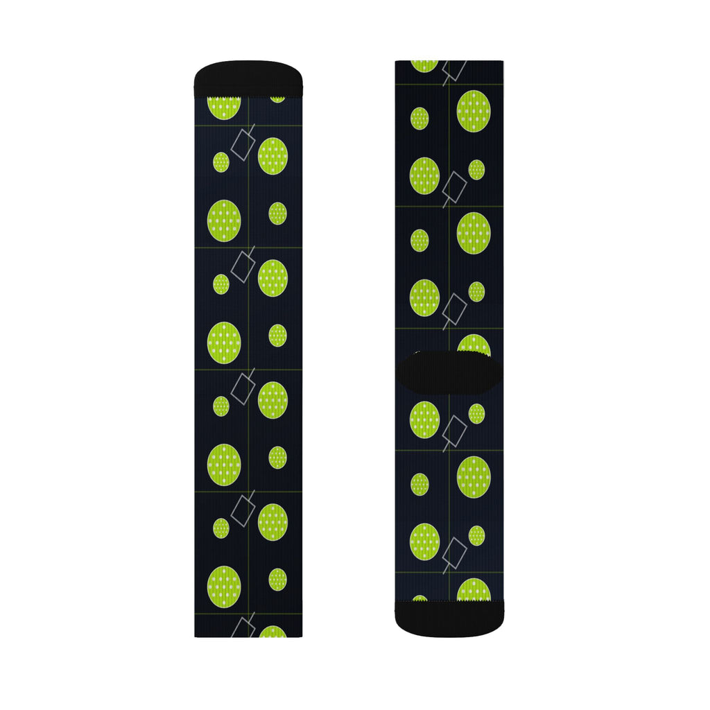 Pickleball Volt Night Dink Dot Athletic Crew Socks