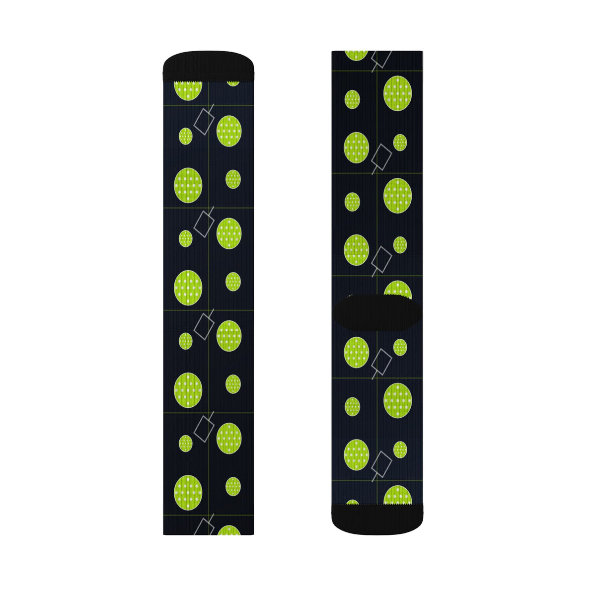 Pickleball Volt Night Dink Dot Athletic Crew Socks