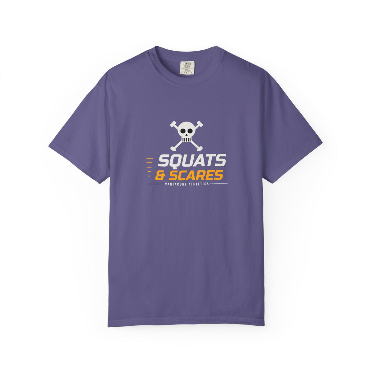 Squats & Scares | Women's Halloween Garment-Dyed Graphic Tee