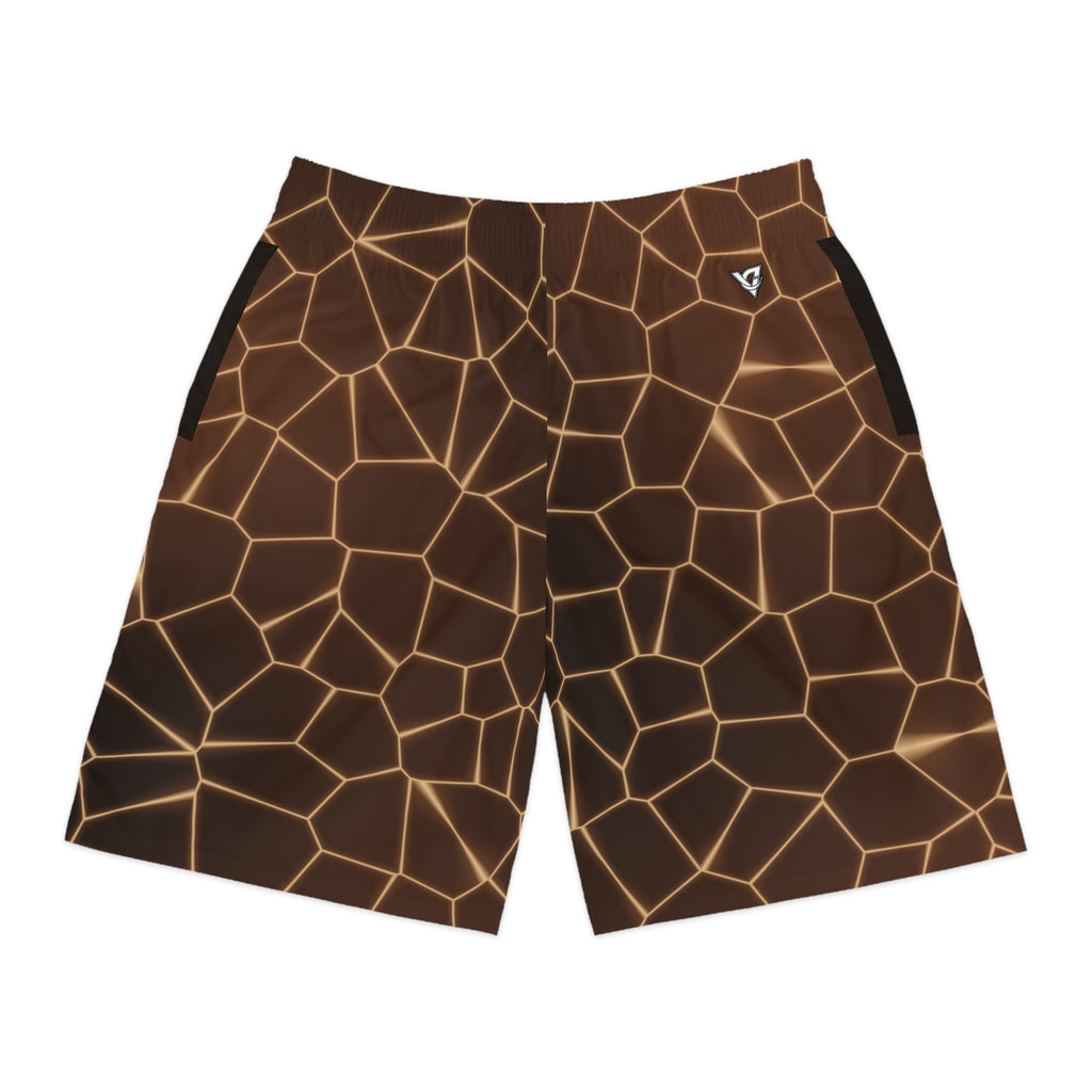 Men's Chestnut Rift Performance Jogger Athletic Shorts with Pockets