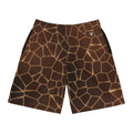 Men's Chestnut Rift Performance Jogger Athletic Shorts with Pockets