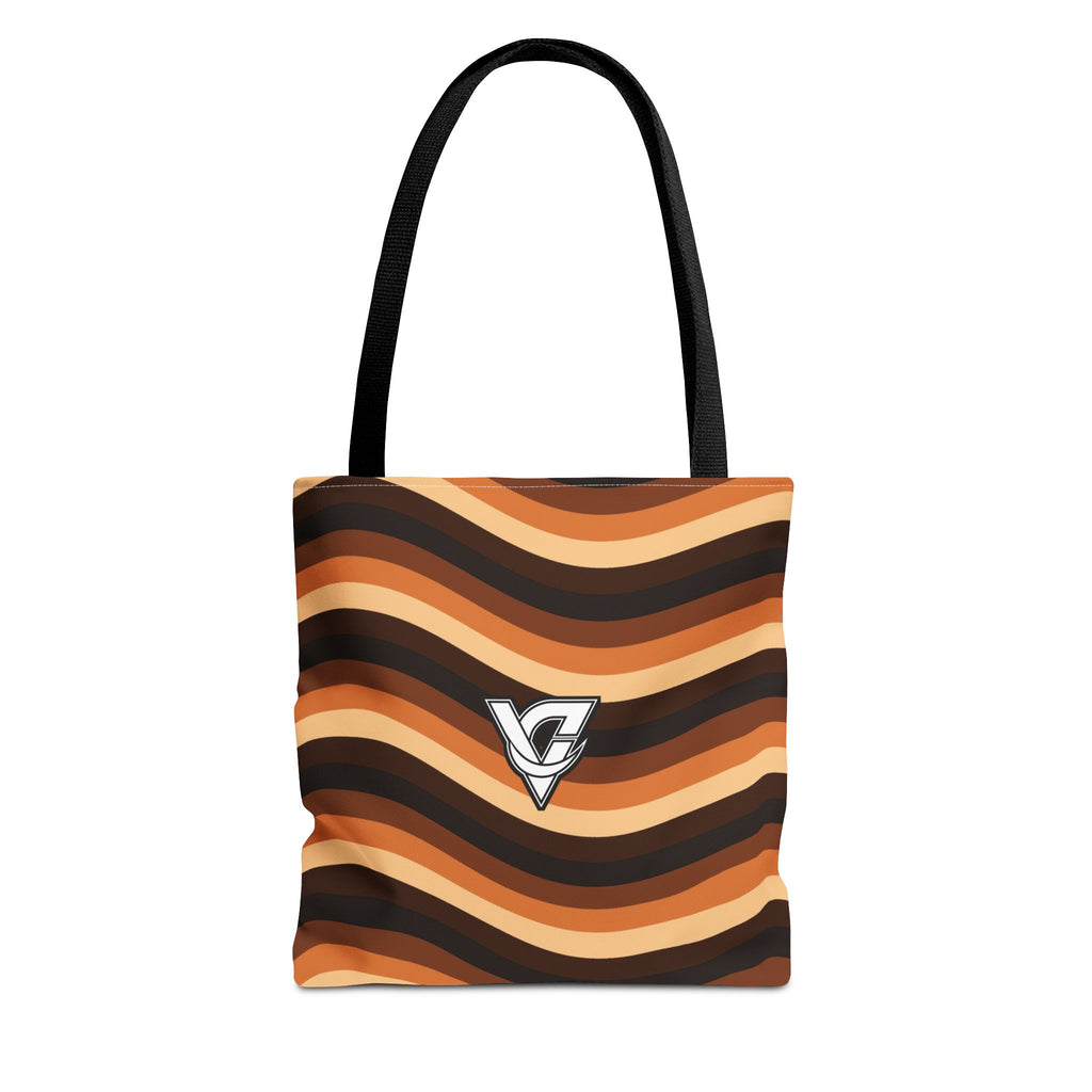 Copper Wave Tote Bag — All-Over Print Gym & Everyday Tote