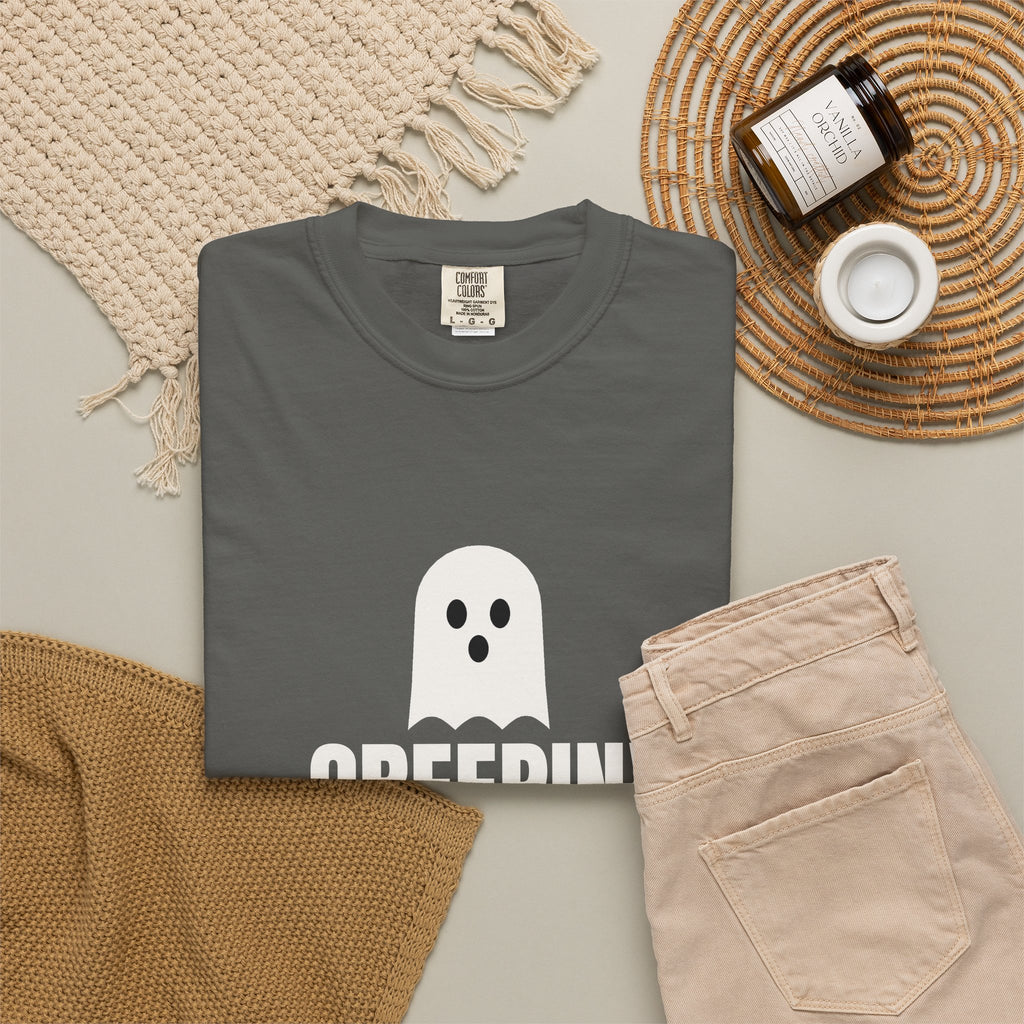 Creepin' It Real | Women's Halloween Garment-Dyed Graphic Tee
