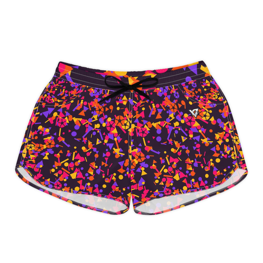 Soccer Berry Blast Confetti Pop Women's Athletic Shorts with Pockets