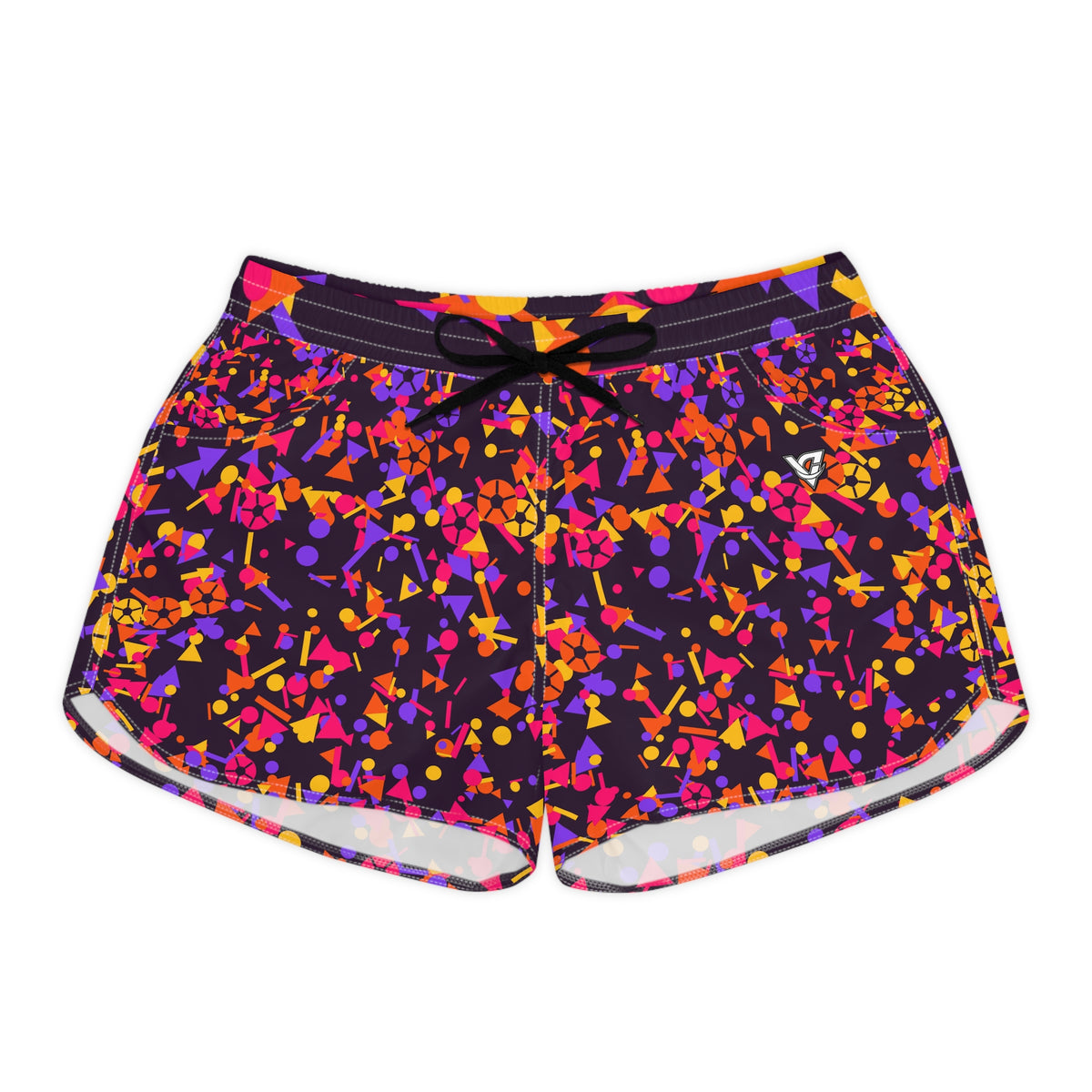 Soccer Berry Blast Confetti Pop Women's Athletic Shorts with Pockets