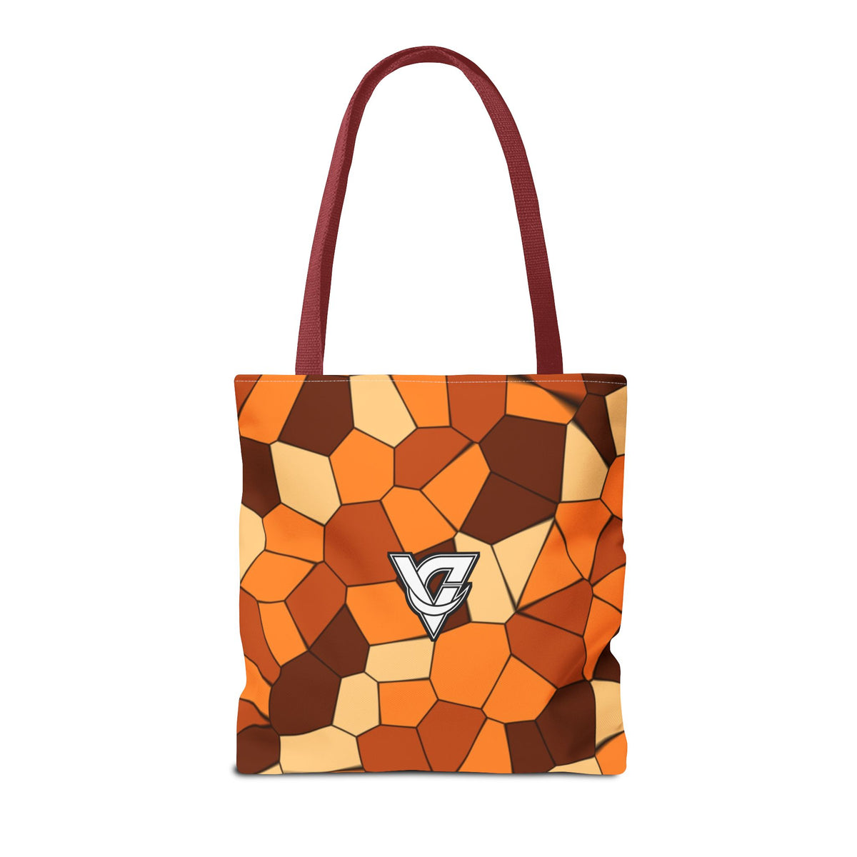 Pumpkin Mosaic Tote Bag — All-Over Print Gym & Everyday Tote