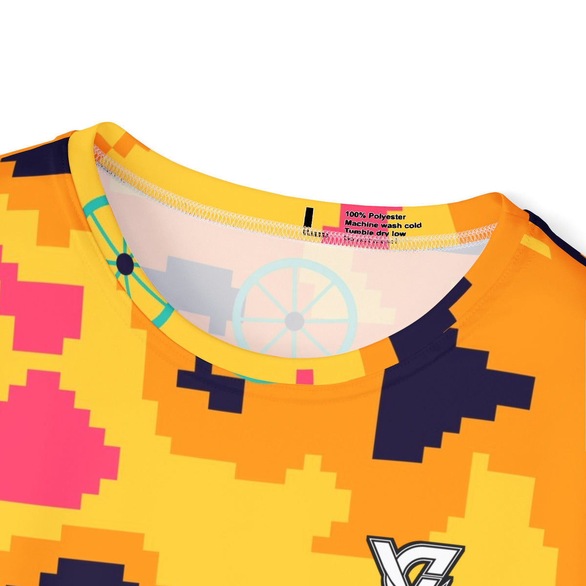 Cycling Electric Mango Pixel Camo Men's Sports Jersey