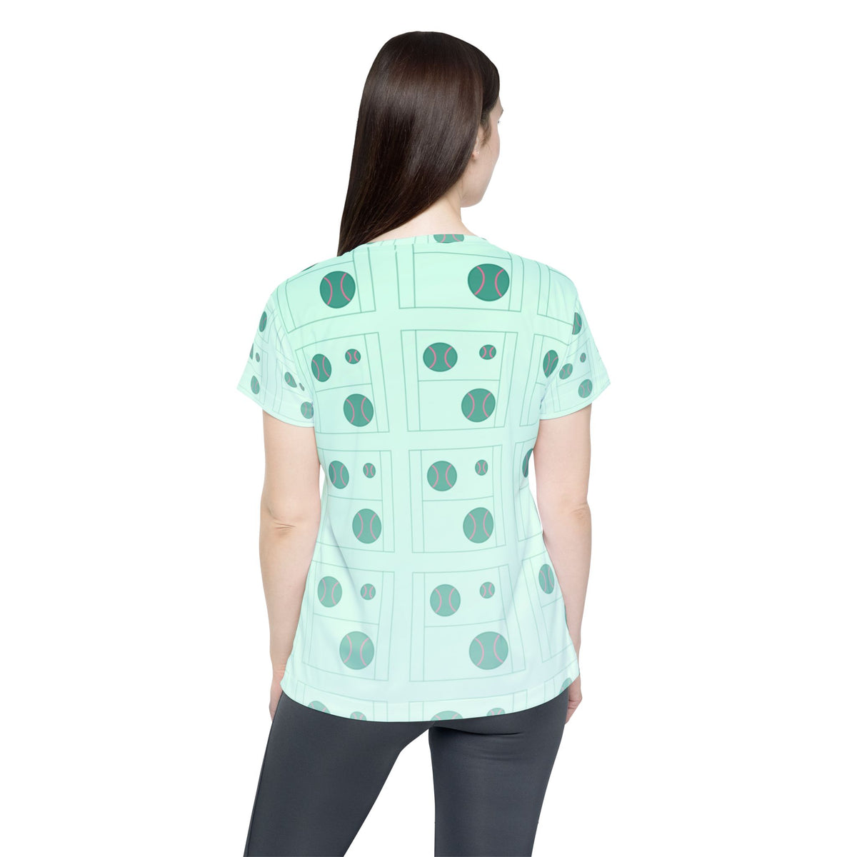 Tennis Mint Glow Baseline Seam Women's Sports Jersey