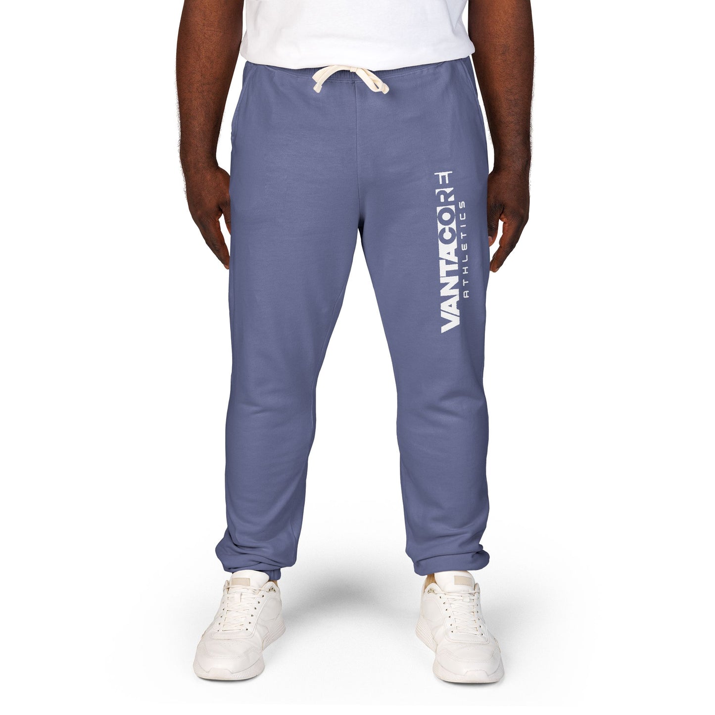 Copy of Vertical 'VANTOCOL?' Graphic Sweatpants — Garment-Dyed Fleece Joggers