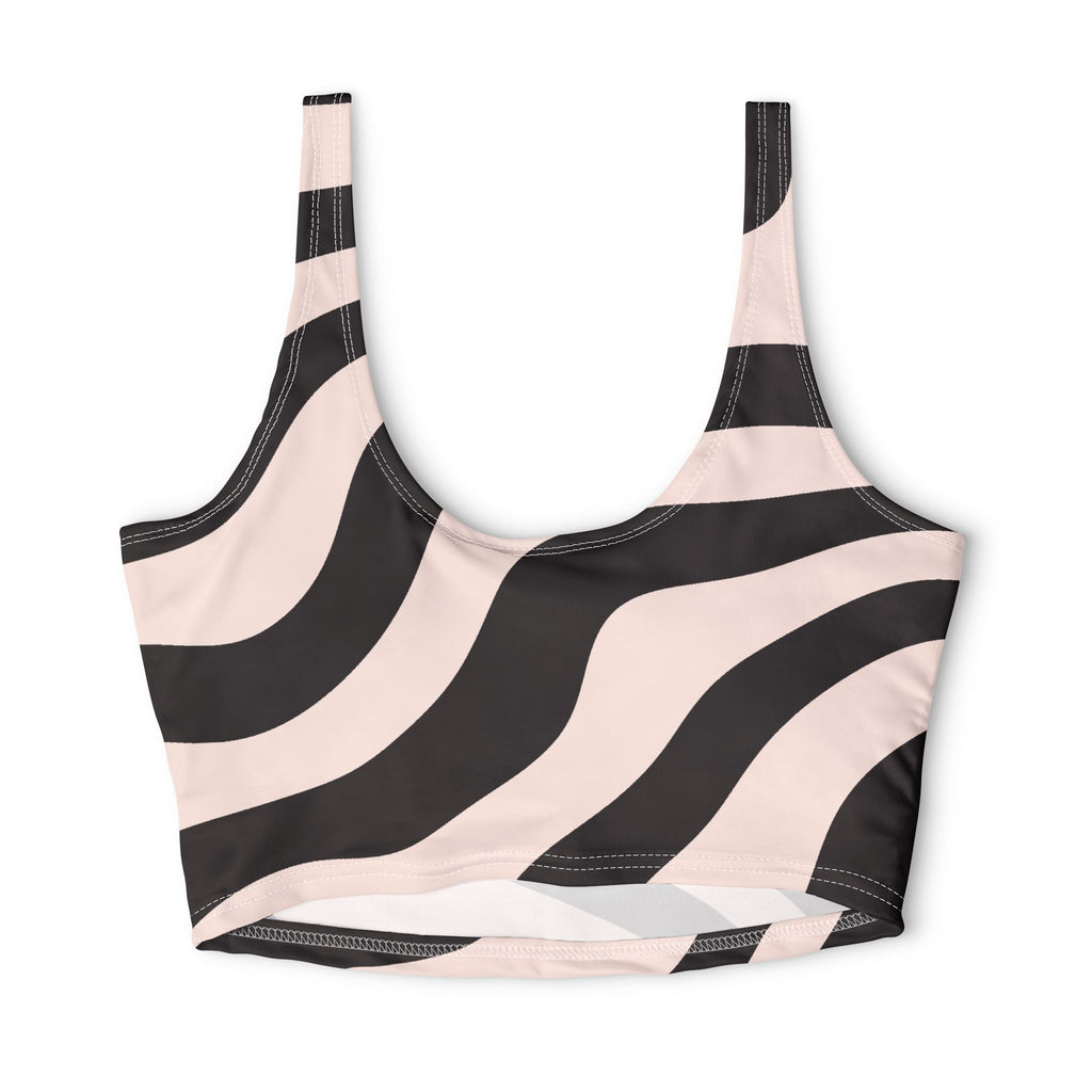 Rose Gold Zebra Sports Bra