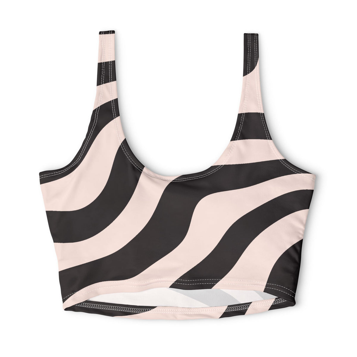 Rose Gold Zebra Sports Bra