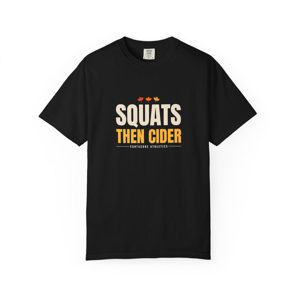 Squats Then Cider | Women's Garment-Dyed Graphic Tee