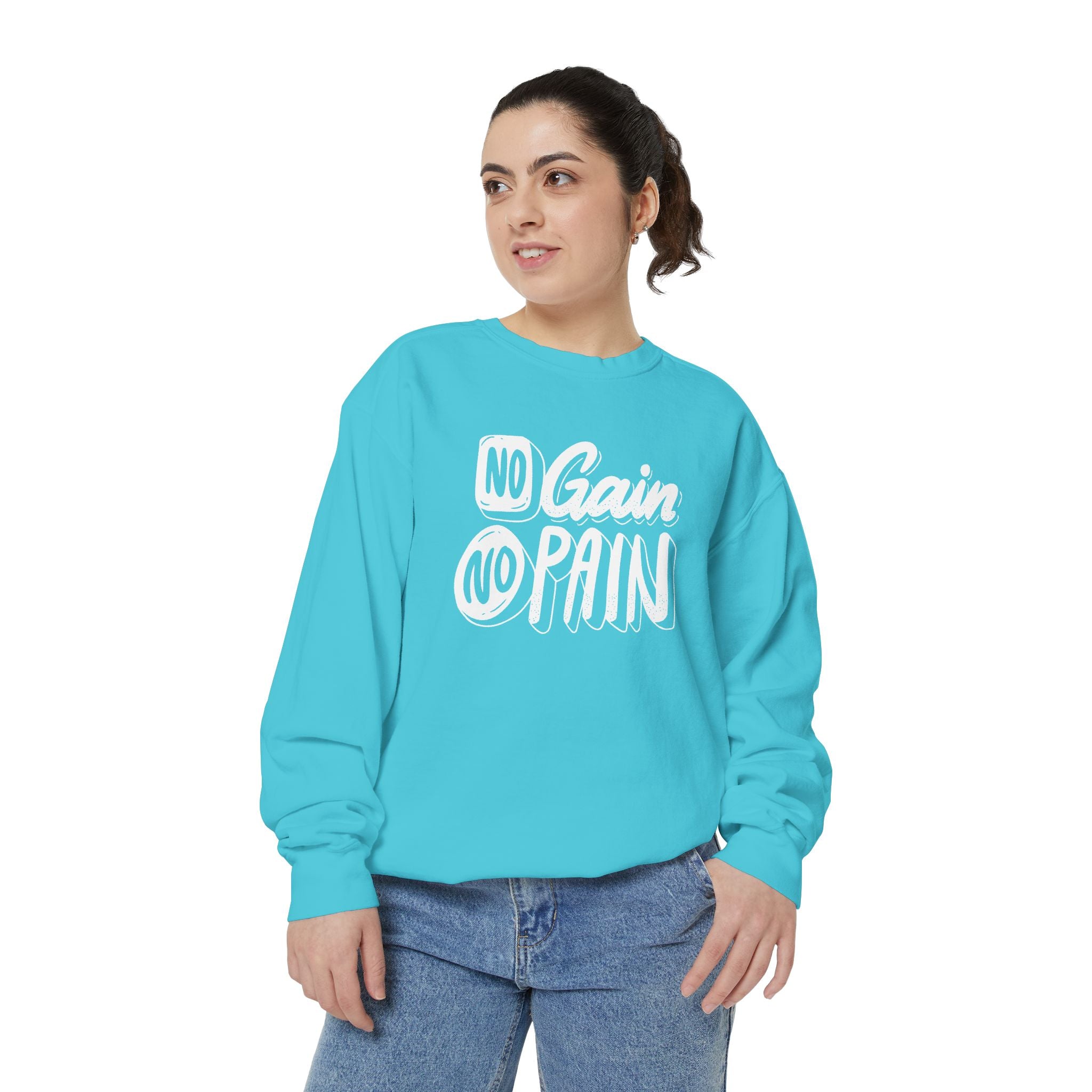 No Gain No Pain Sweatshirt | Motivational Fitness Crewneck
