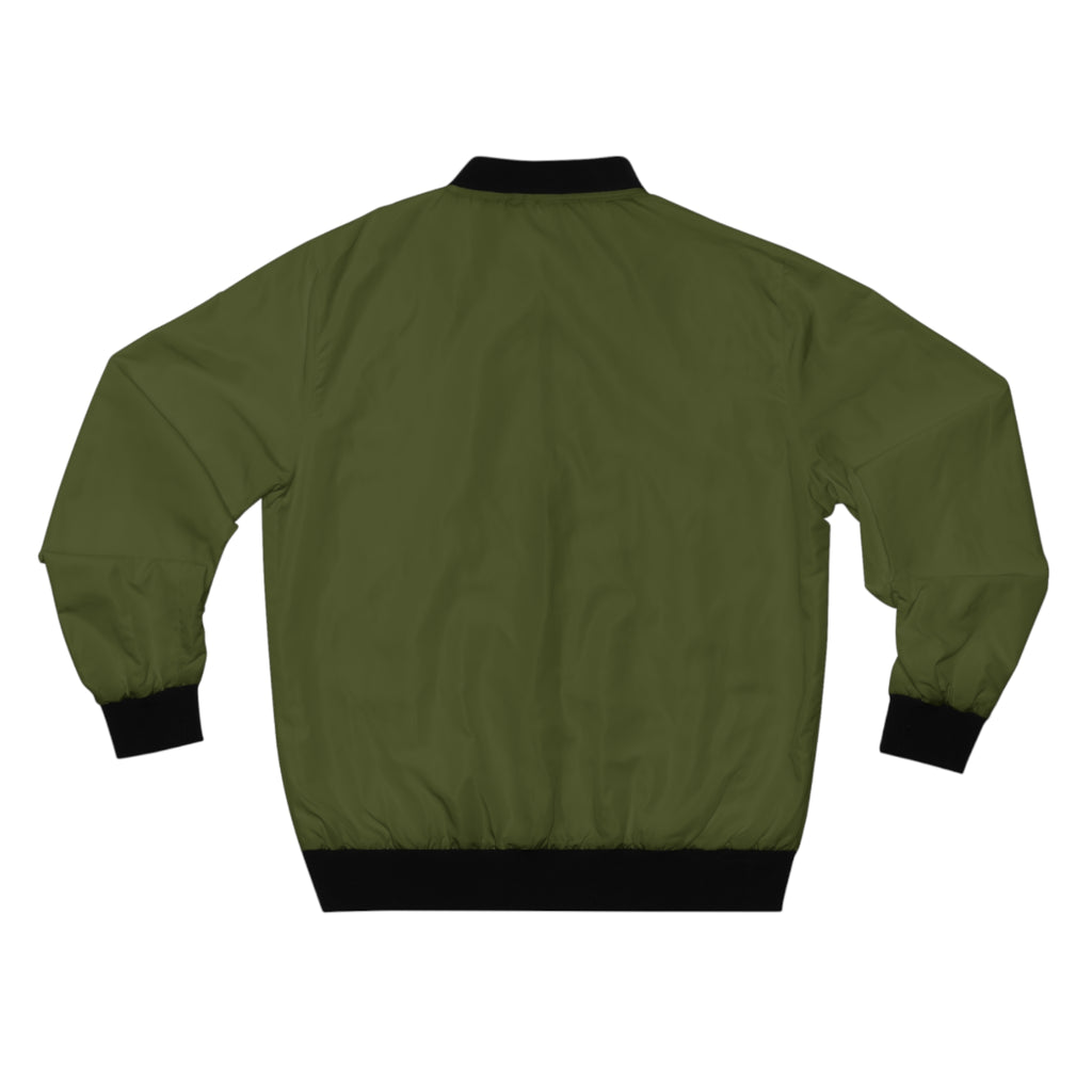 Men's One More Rep Bomber Jacket – Olive Motivational Gym Jacket