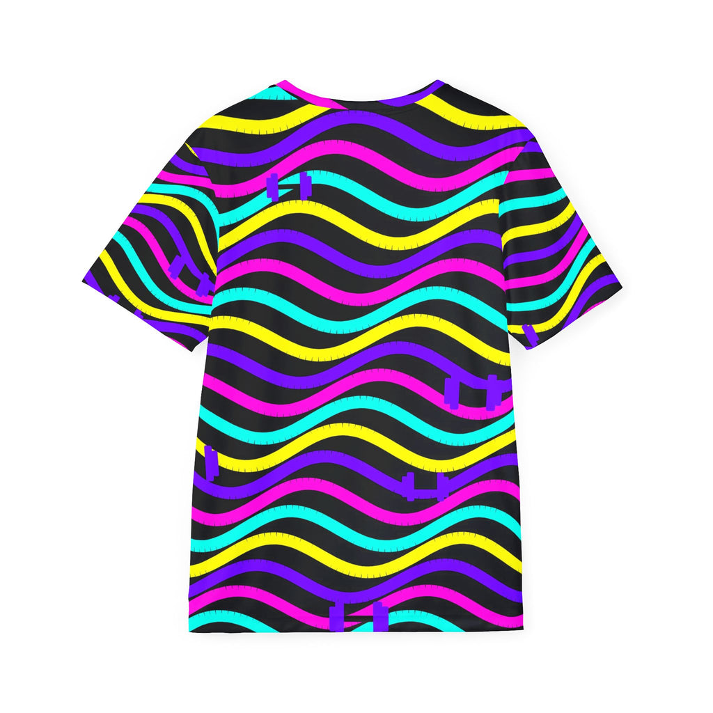 Training & Gym Midnight Neon Wave Rider Men's Sports Jersey