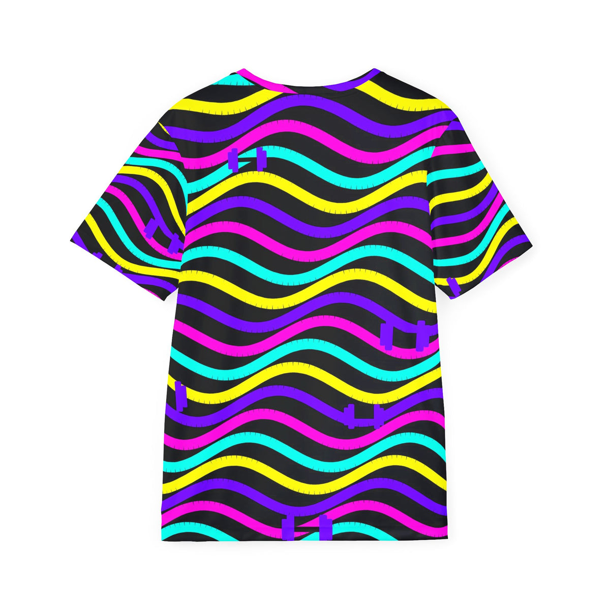 Training & Gym Midnight Neon Wave Rider Men's Sports Jersey