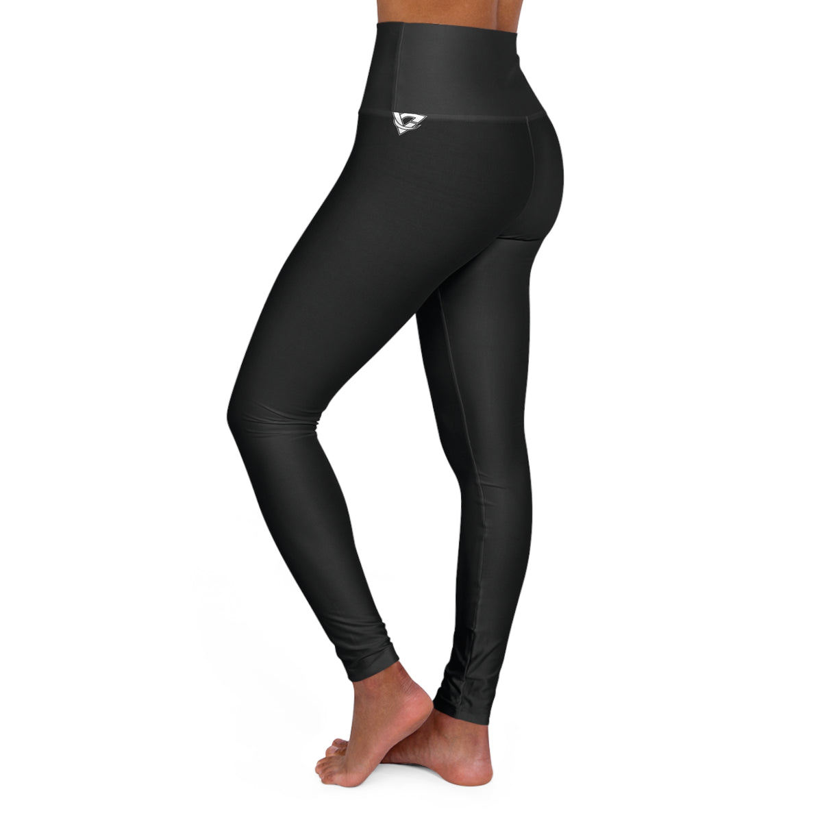 Stealth Black Essential High-Waisted Yoga Leggings