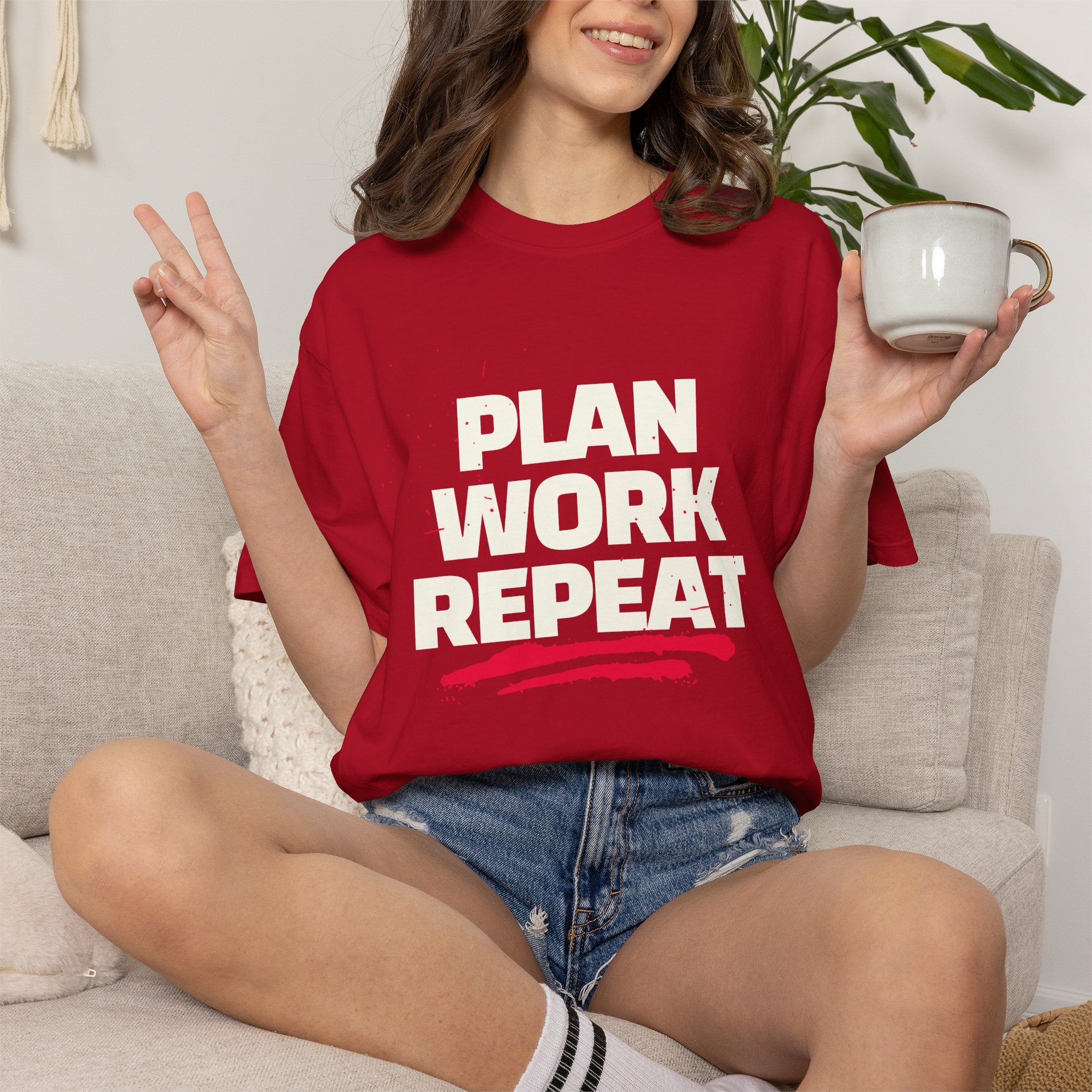 Plan Work Repeat | Graphic T-Shirt
