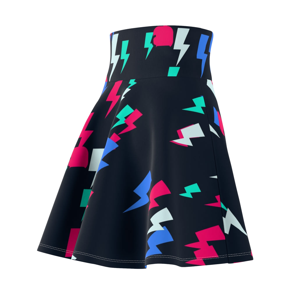 Combat Sports Arctic Neon Bolt Strike Women's Athletic Skater Skirt