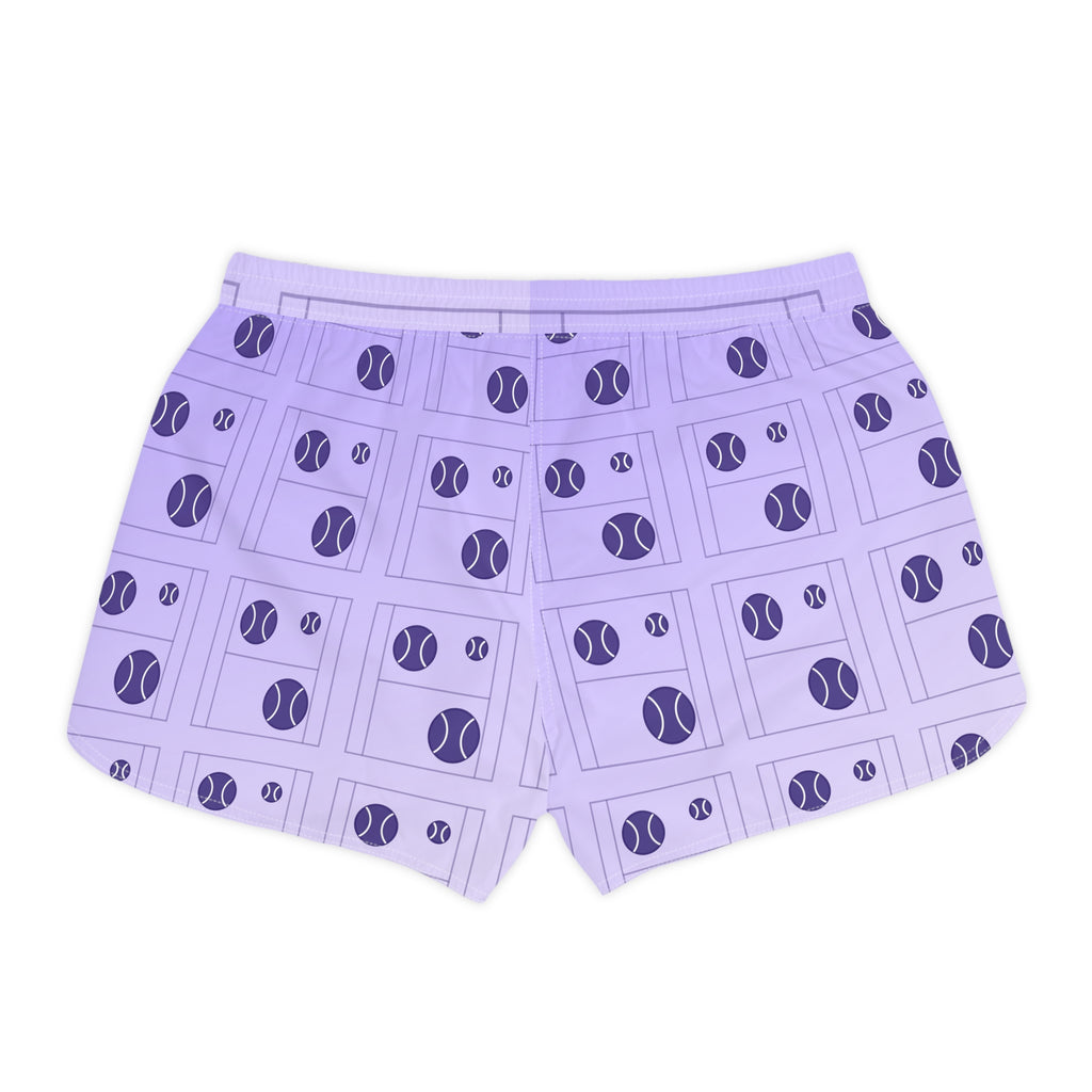 Tennis Lavender Mist Baseline Seam Women's Athletic Shorts with Pockets