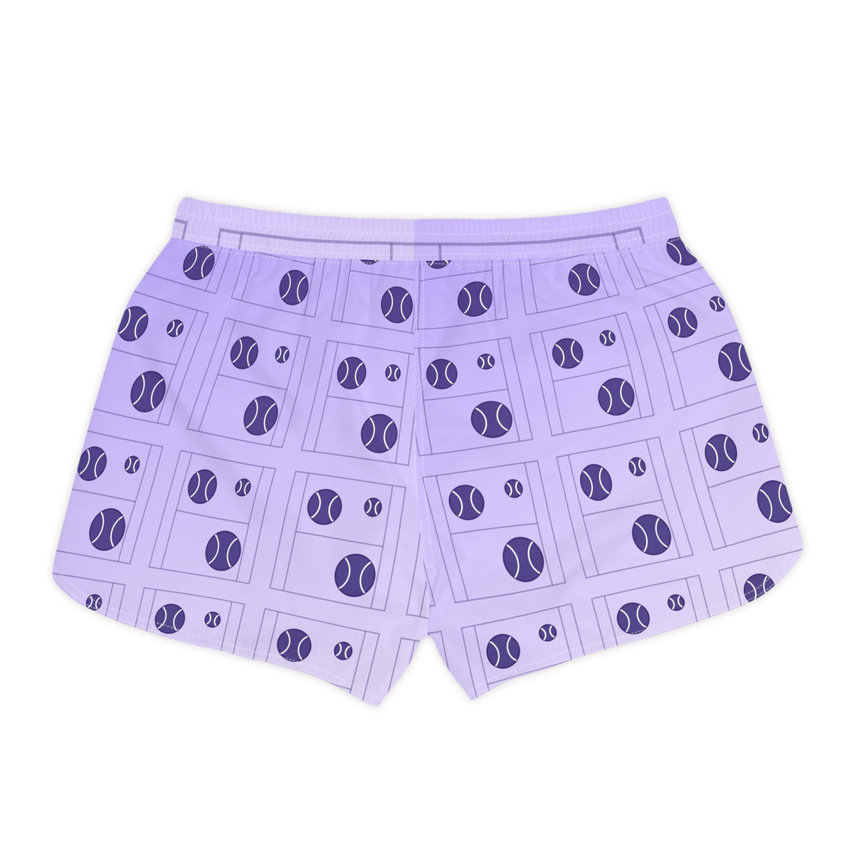 Tennis Lavender Mist Baseline Seam Women's Athletic Shorts with Pockets
