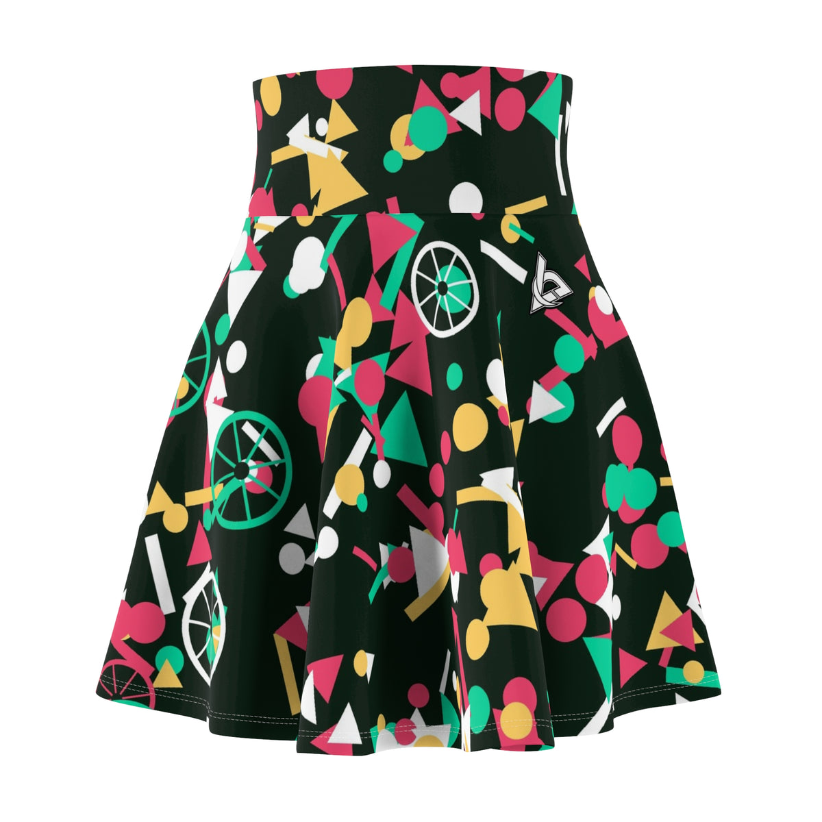 Cycling Watermelon Confetti Pop Women's Athletic Skater Skirt