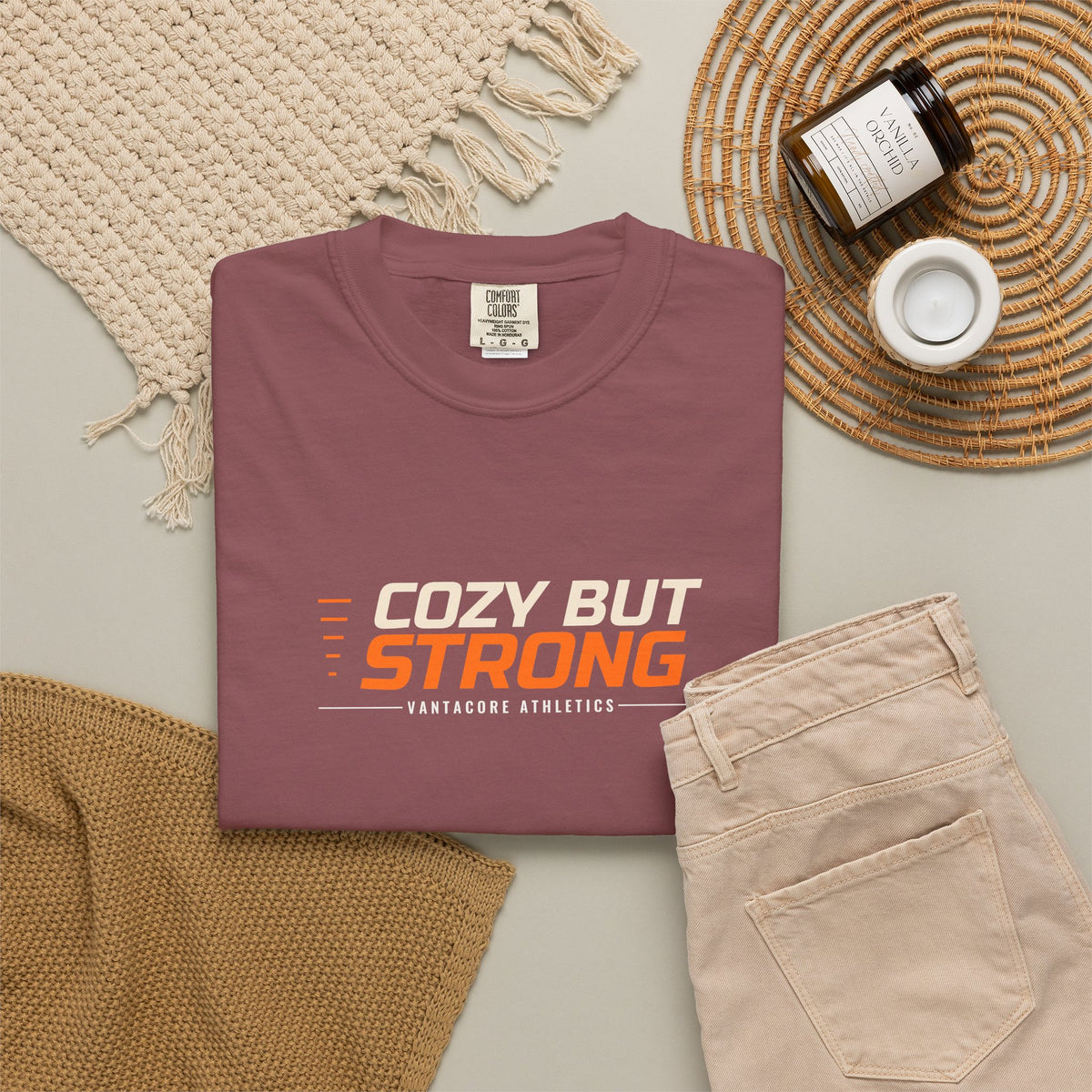 Cozy But Strong | Women's Garment-Dyed Graphic Tee