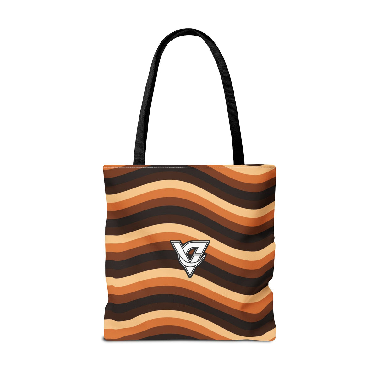Copper Wave Tote Bag — All-Over Print Gym & Everyday Tote