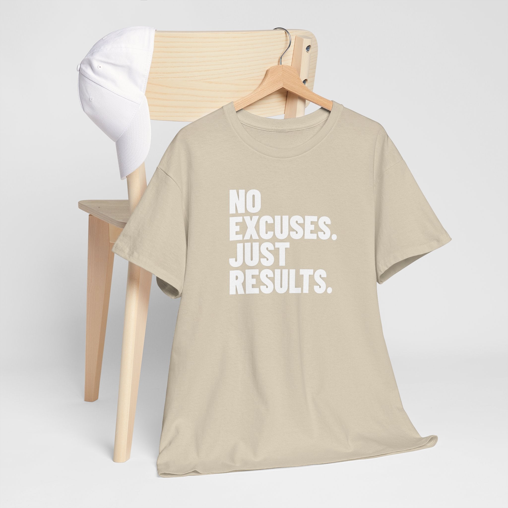 No Excuses Just Results | Motivational Fitness T-Shirt