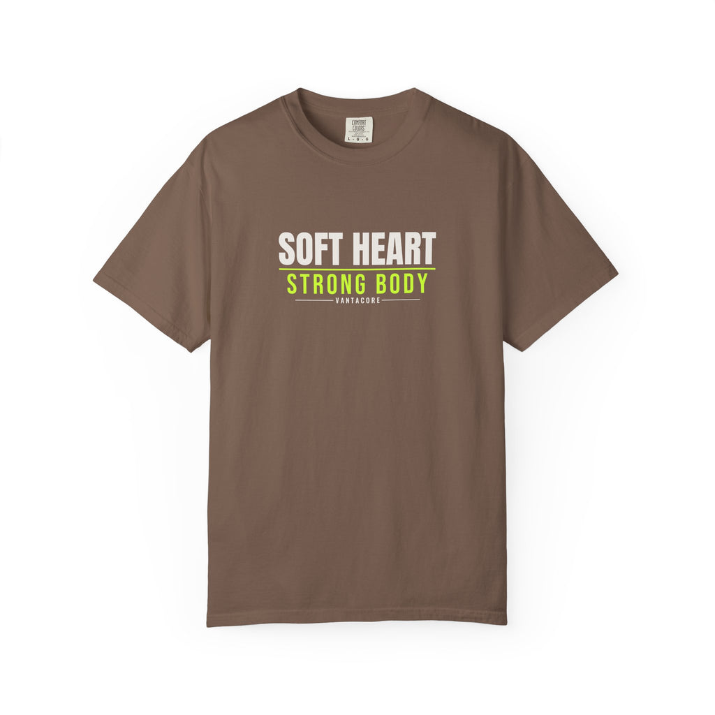 Soft Heart Strong Body | Women's Garment-Dyed Graphic Tee