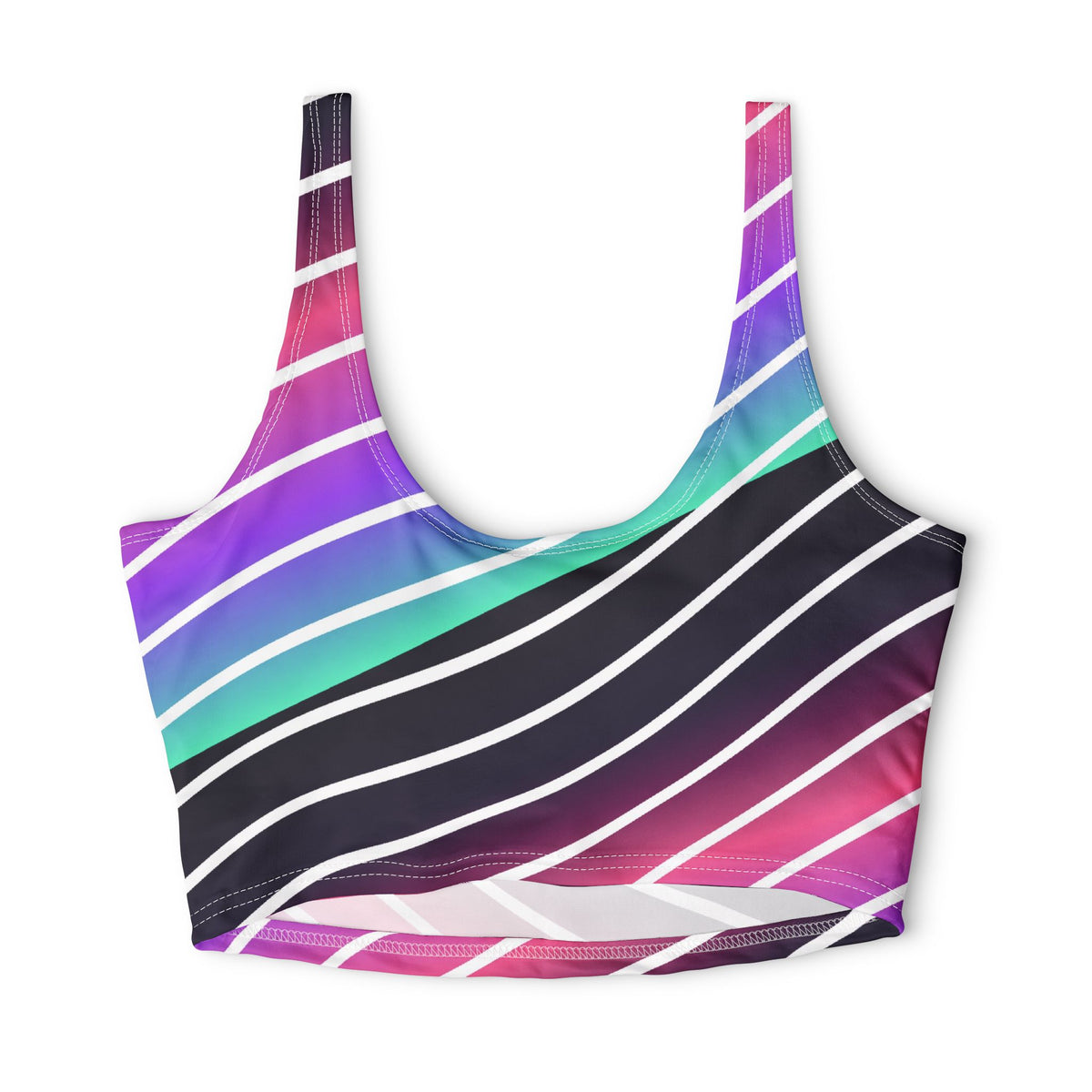Violet Ripple Sports Bra