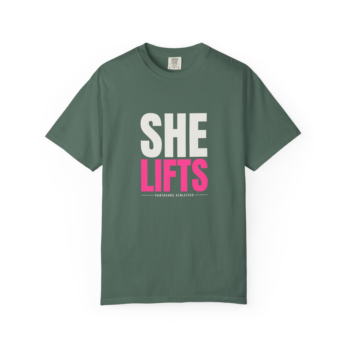 She Lifts | Women's Garment-Dyed Graphic Tee