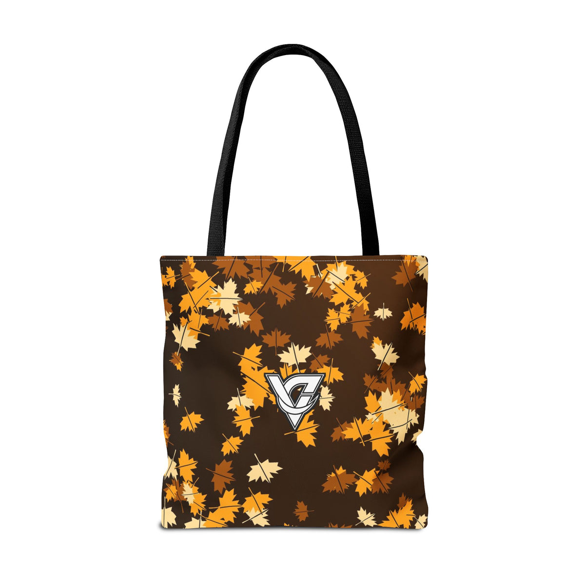 Amber Falling Leaves Tote Bag — All-Over Print Gym & Everyday Tote