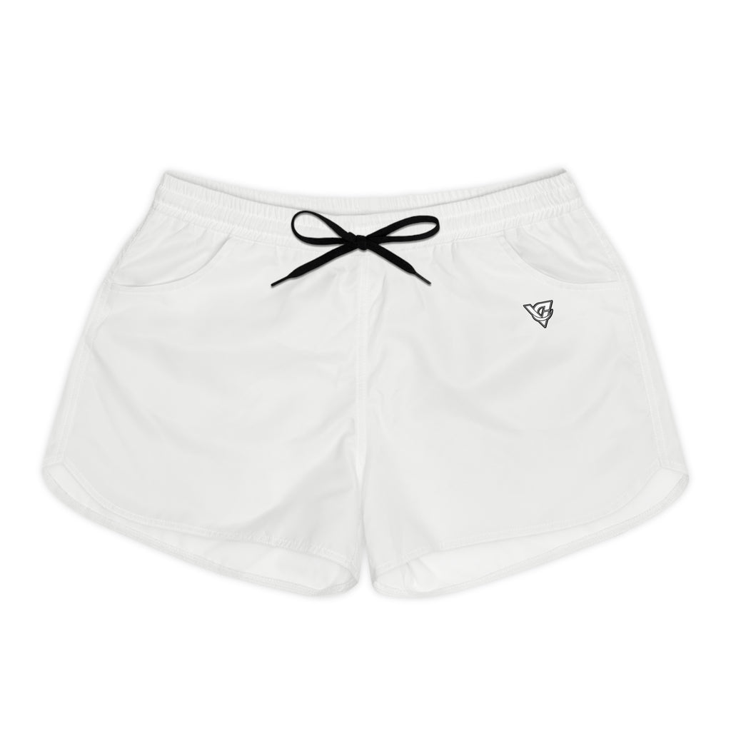 Women's Multipurpose Athletic Shorts with Pockets | Arctic White Essential