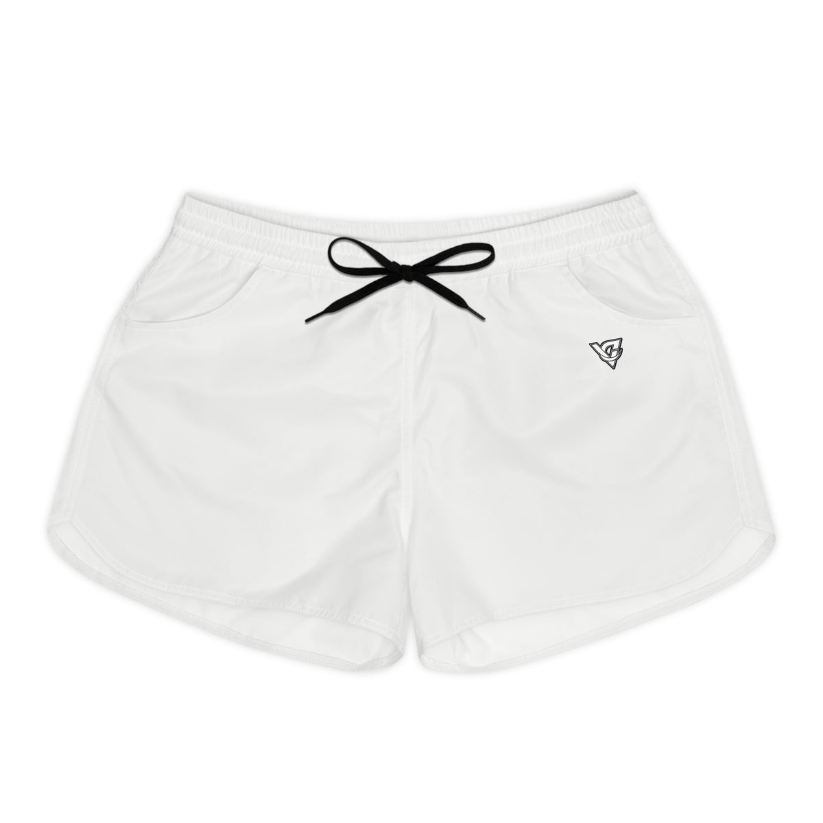 Women's Multipurpose Athletic Shorts with Pockets | Arctic White Essential