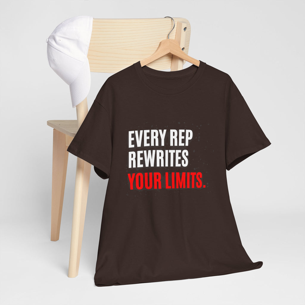 Every Rep Rewrites Your Limits | Motivational Gym T-Shirt