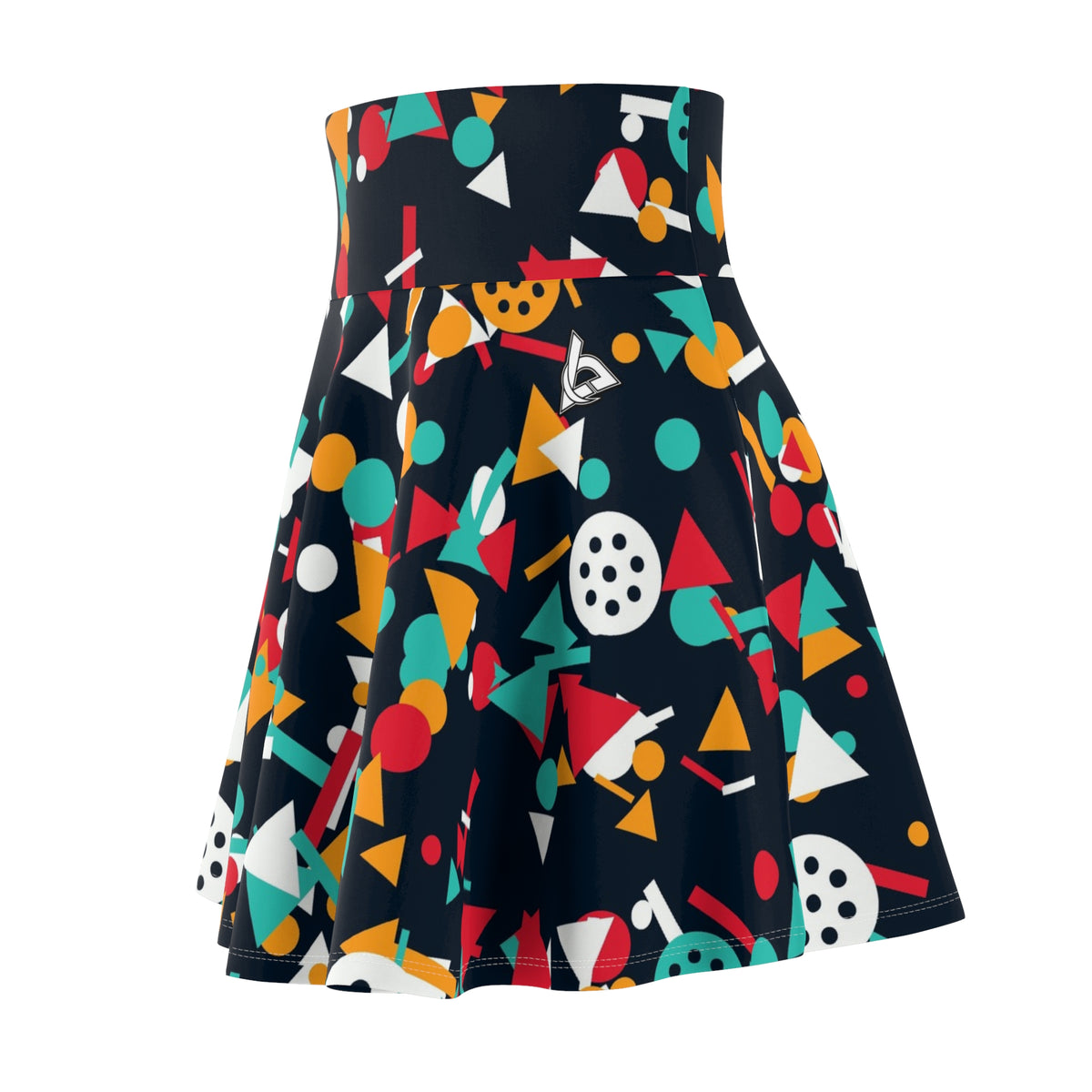 Pickleball Aqua Volt Confetti Pop Women's Athletic Skater Skirt