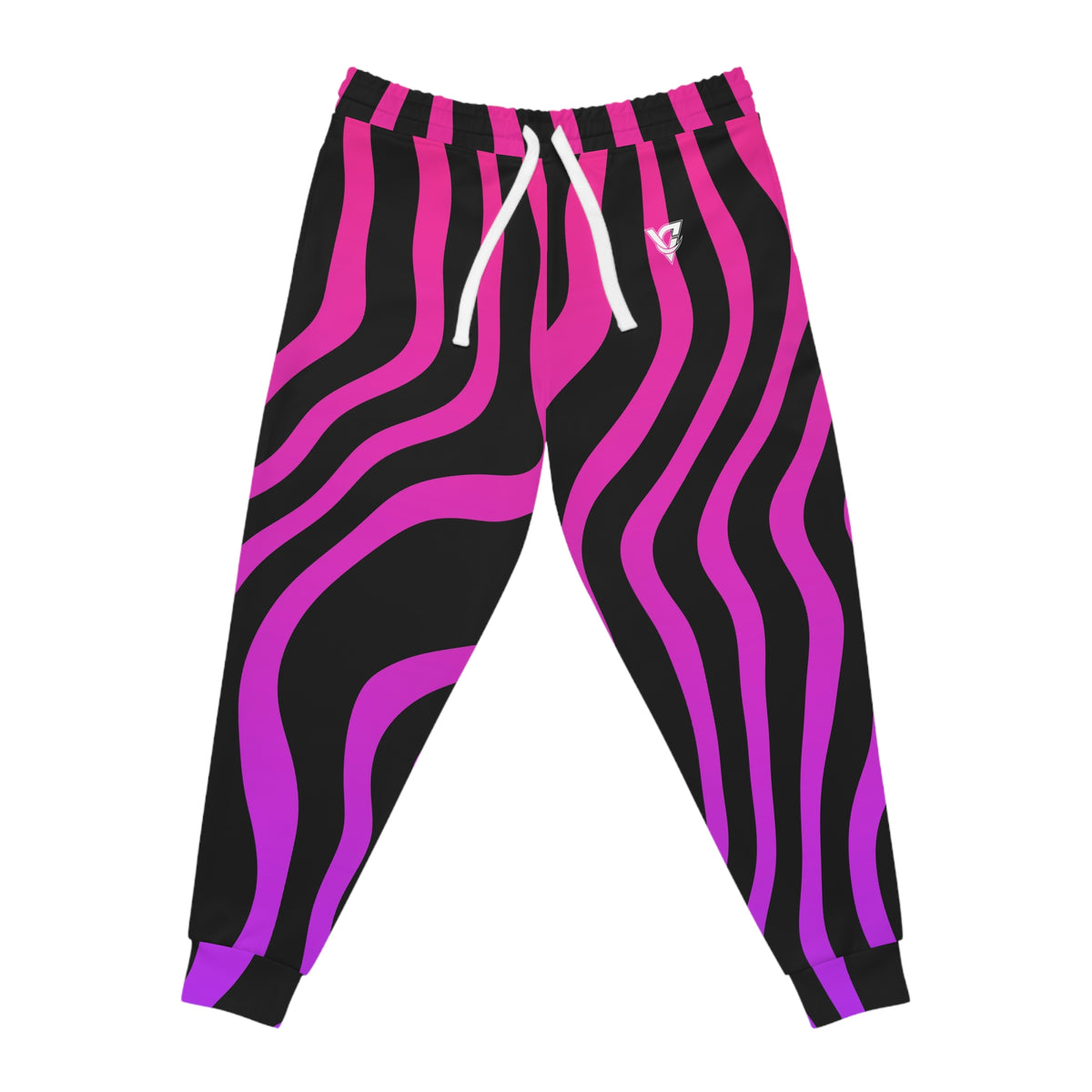 Women's Electric Zebra Joggers – Colorful All-Over Print Athletic Jogger Pants