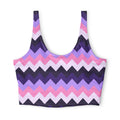 Lilac Zigzag Sports Bra