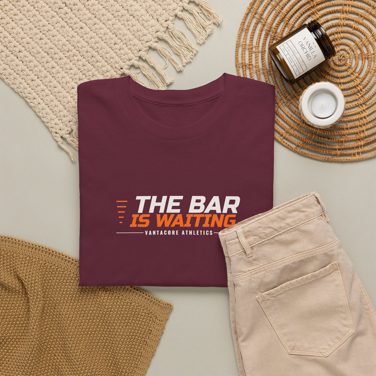 The Bar Is Waiting | Men's Graphic Gym T-Shirt