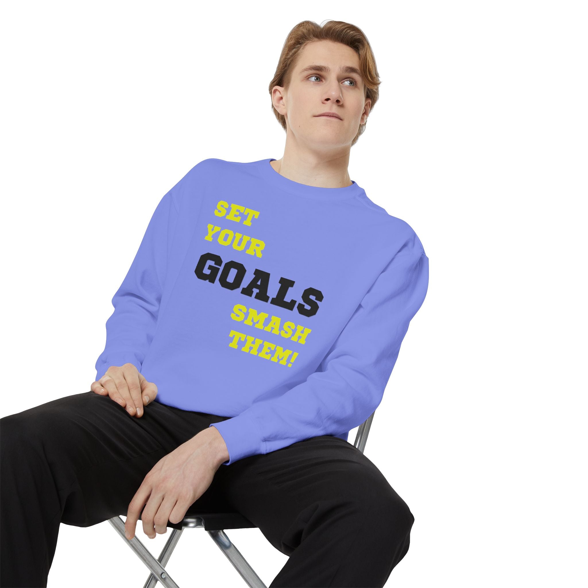 Set Goals | Motivational Crewneck Sweatshirt
