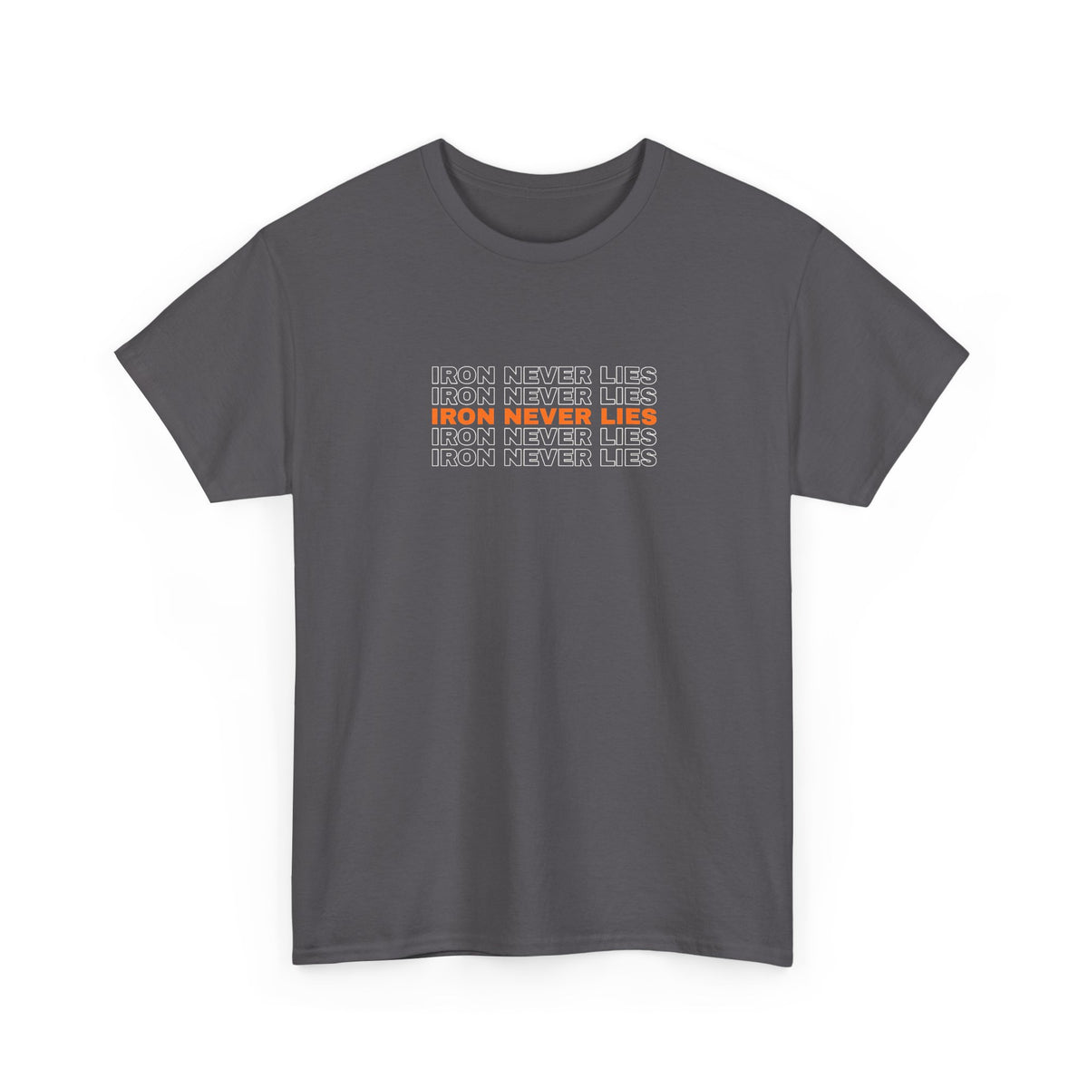 Iron Never Lies | Men's Graphic Gym T-Shirt
