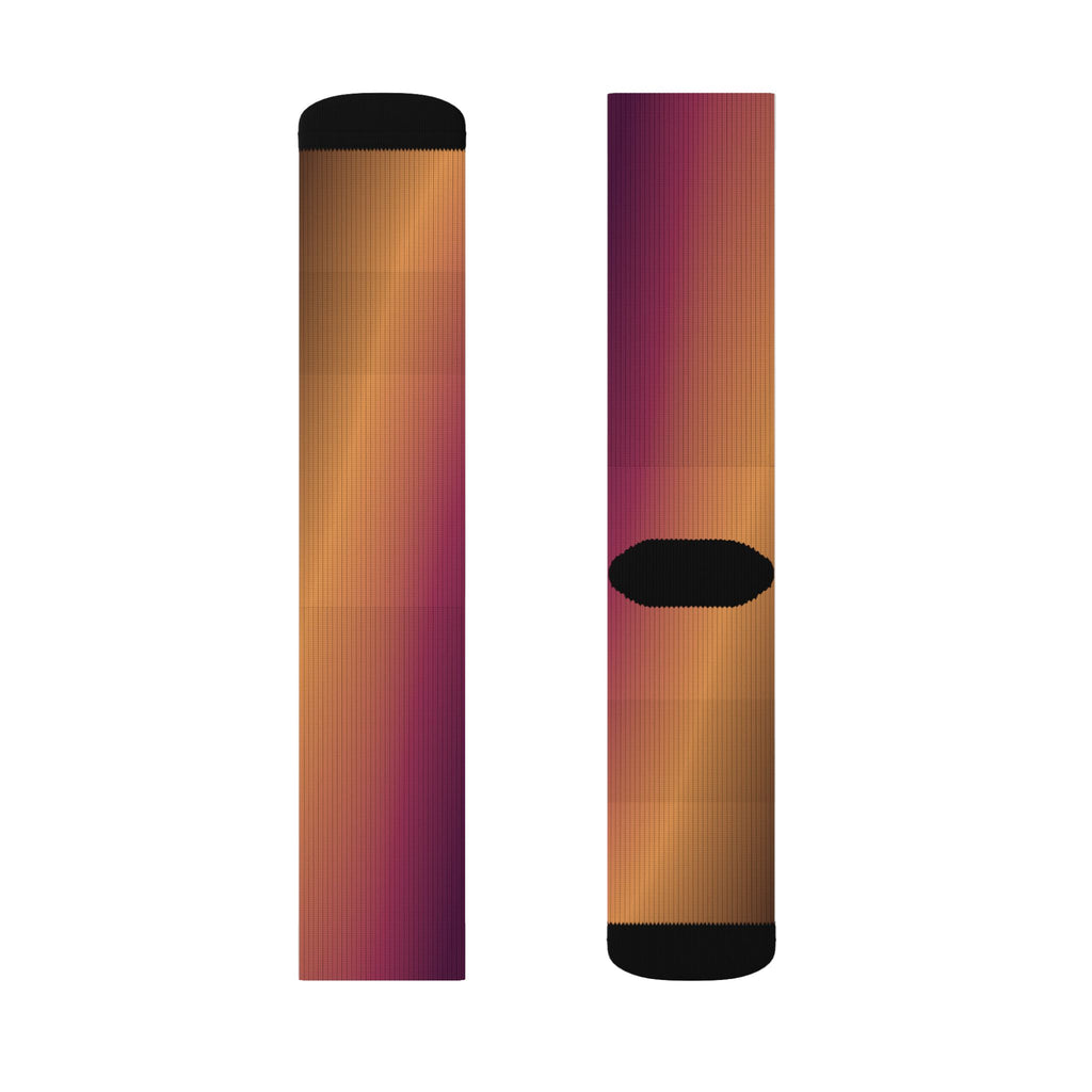 Plum Spice Ombre Athletic Crew Socks