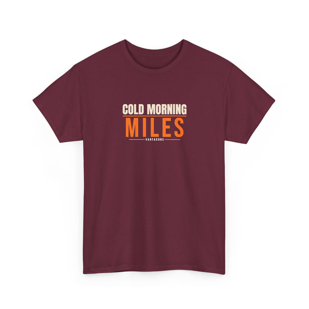 Cold Morning Miles | Men's Graphic Gym T-Shirt
