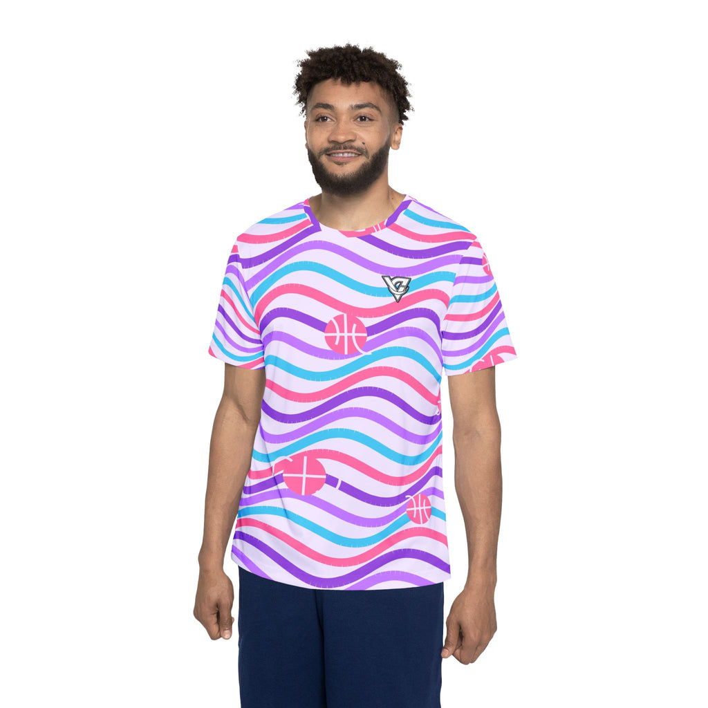 Basketball Lilac Wave Wave Rider Men's Sports Jersey