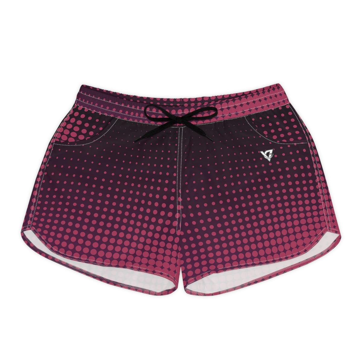 Women's Multipurpose Athletic Shorts with Pockets | Plum Spice Halftone