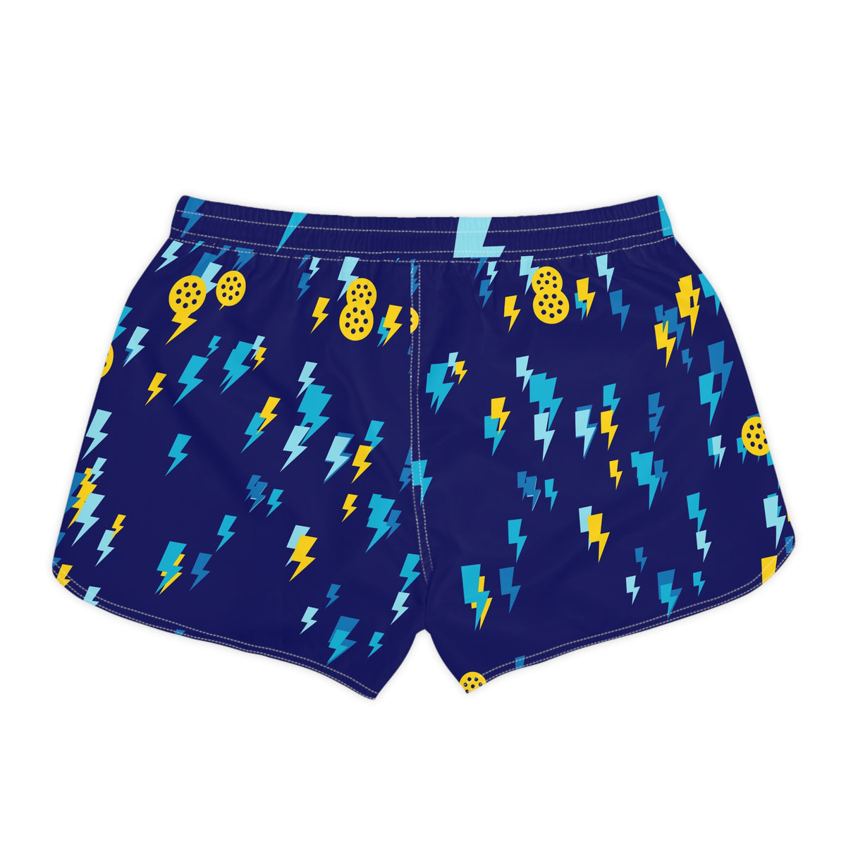 Pickleball Cobalt Spark Bolt Strike Women's Athletic Shorts with Pockets