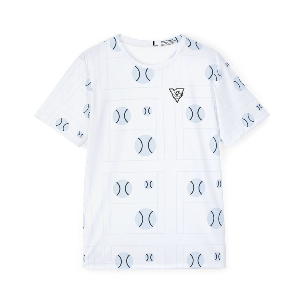 Tennis Arctic White Baseline Seam Men's Sports Jersey